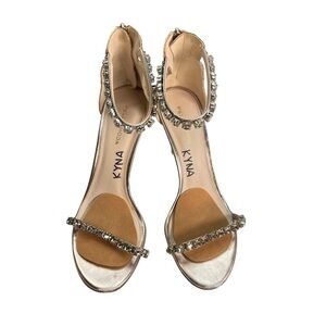 Pelle Moda Heels in Snakeskin and Gold - Size 8 1/2 - Previously Worn!